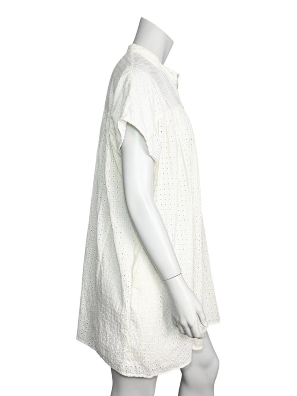 MADEWELL Eyelet Boxy Mini Shirtdress - Picture 3 of 8